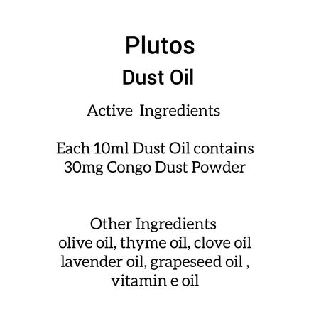 Congo Dust For Men 100% Extract Capsules and Dust Oil