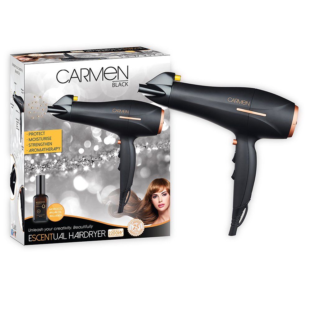 Carmen black escentual hairdryer 2200W