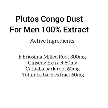 Congo Dust For Men 100% Extract Capsules and Dust Oil